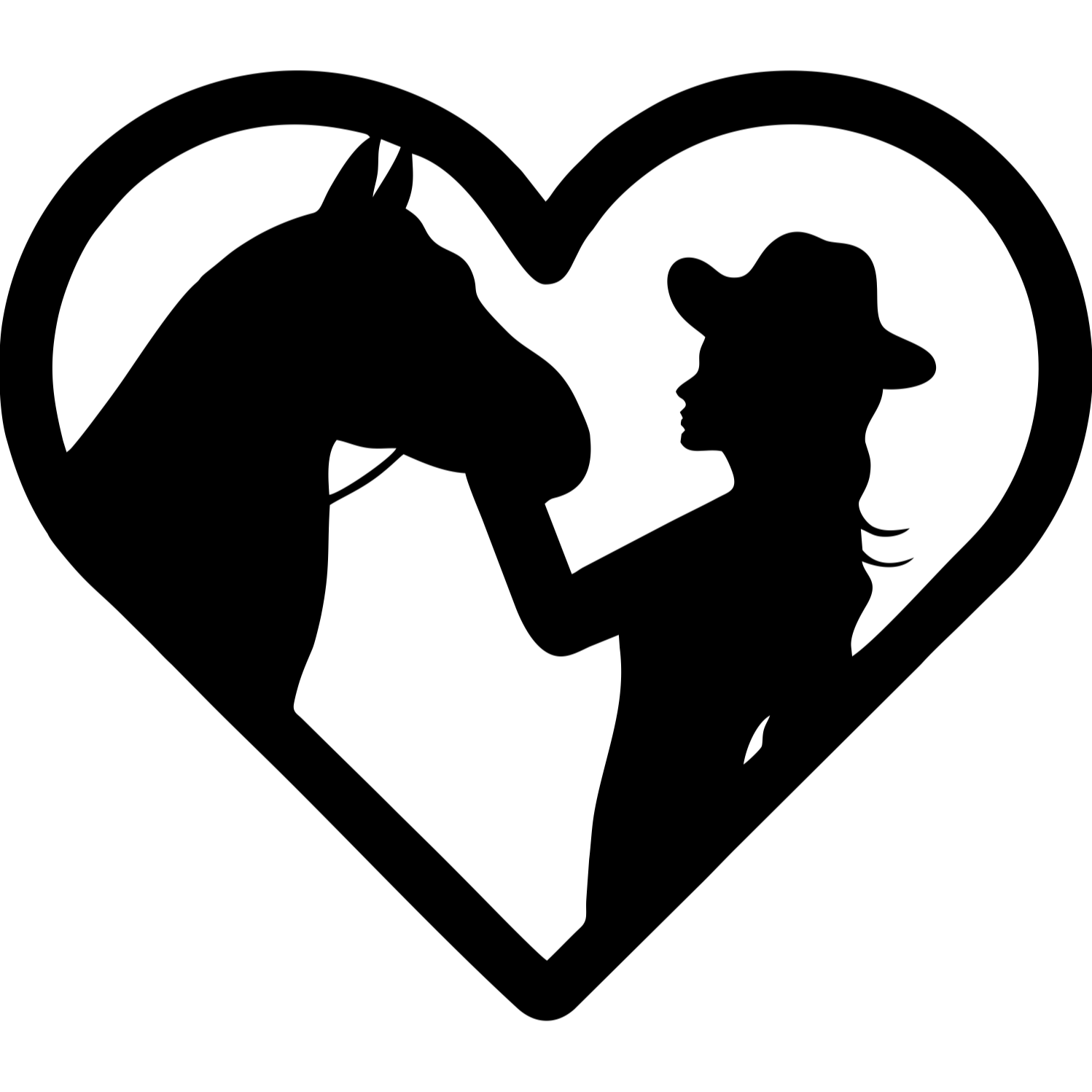 Decor perete Fata si Cal HH712 din lemn 32x27 cm