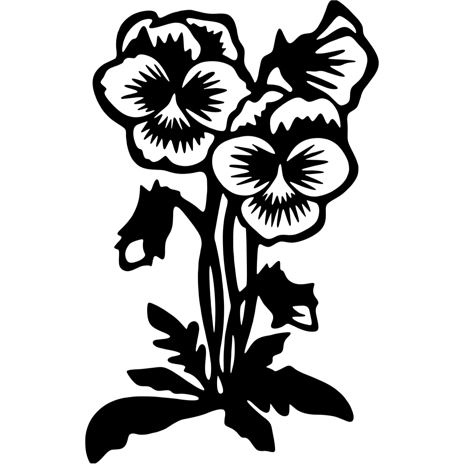 Decor perete Flori HH802 din lemn 26x42 cm