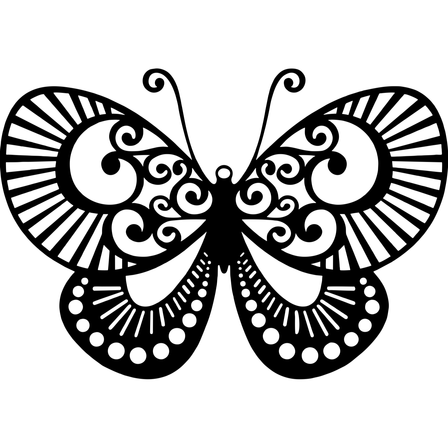 Decor perete Fluture HH811 din lemn 29x20 cm