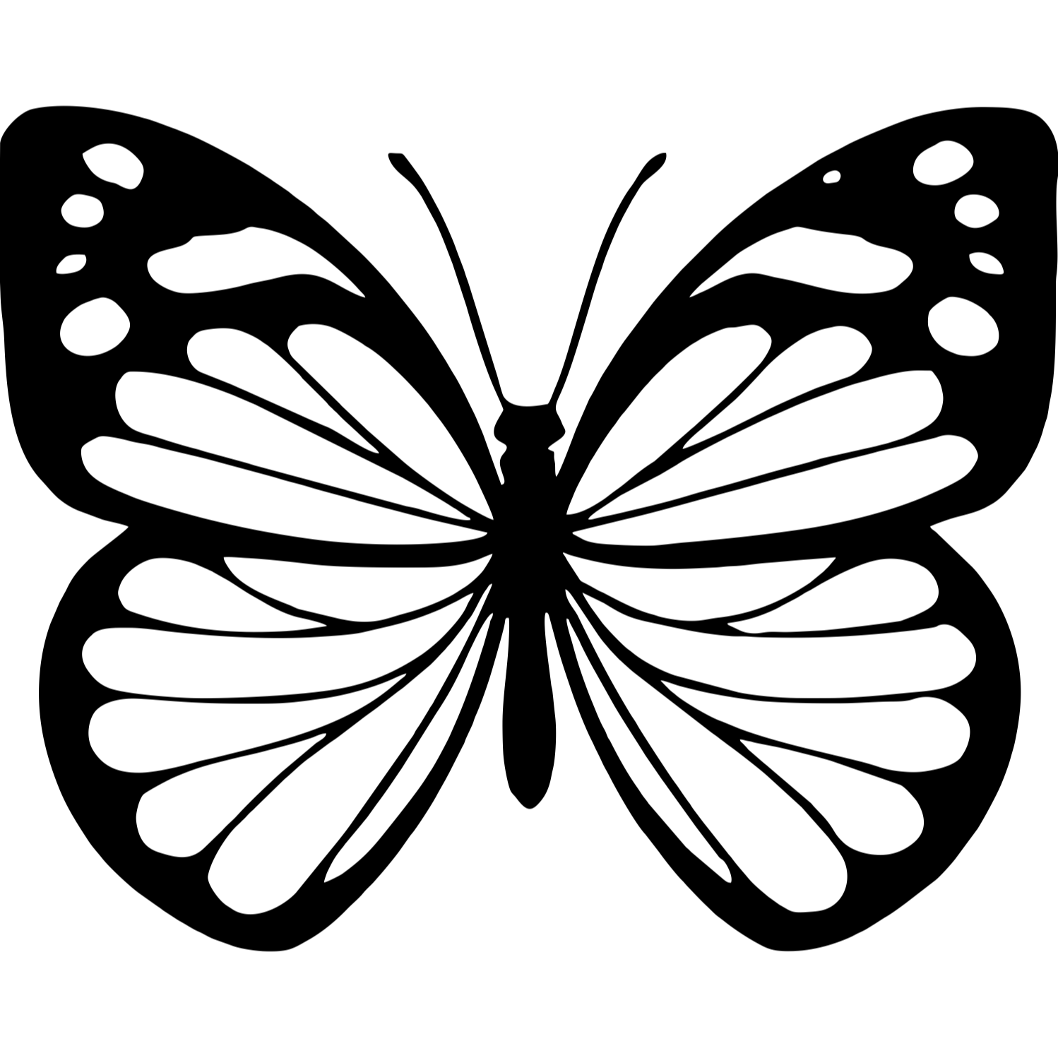 Decor perete Fluture HH759 din lemn 34x27 cm