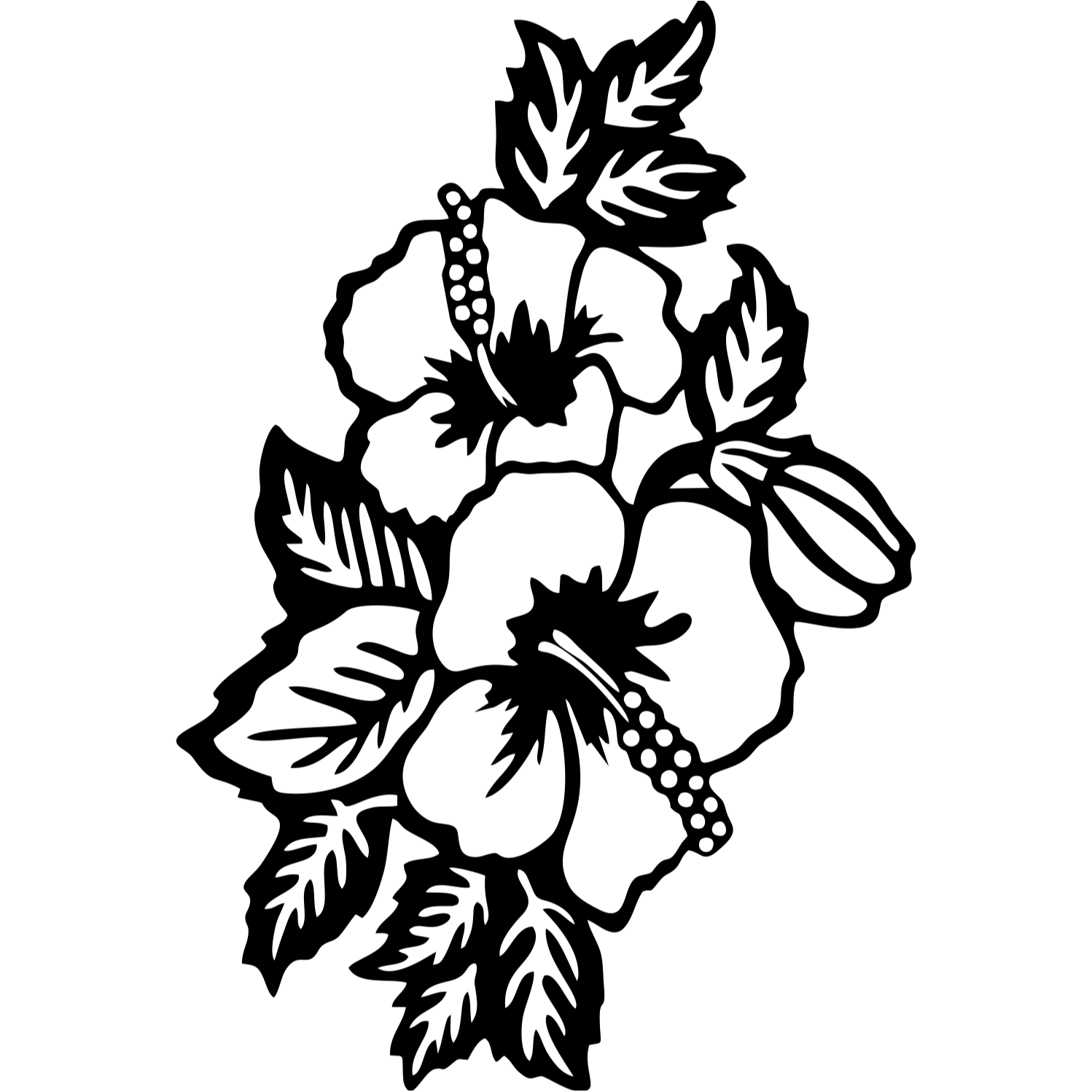 Decor perete Flori HH745 din lemn 20x32 cm