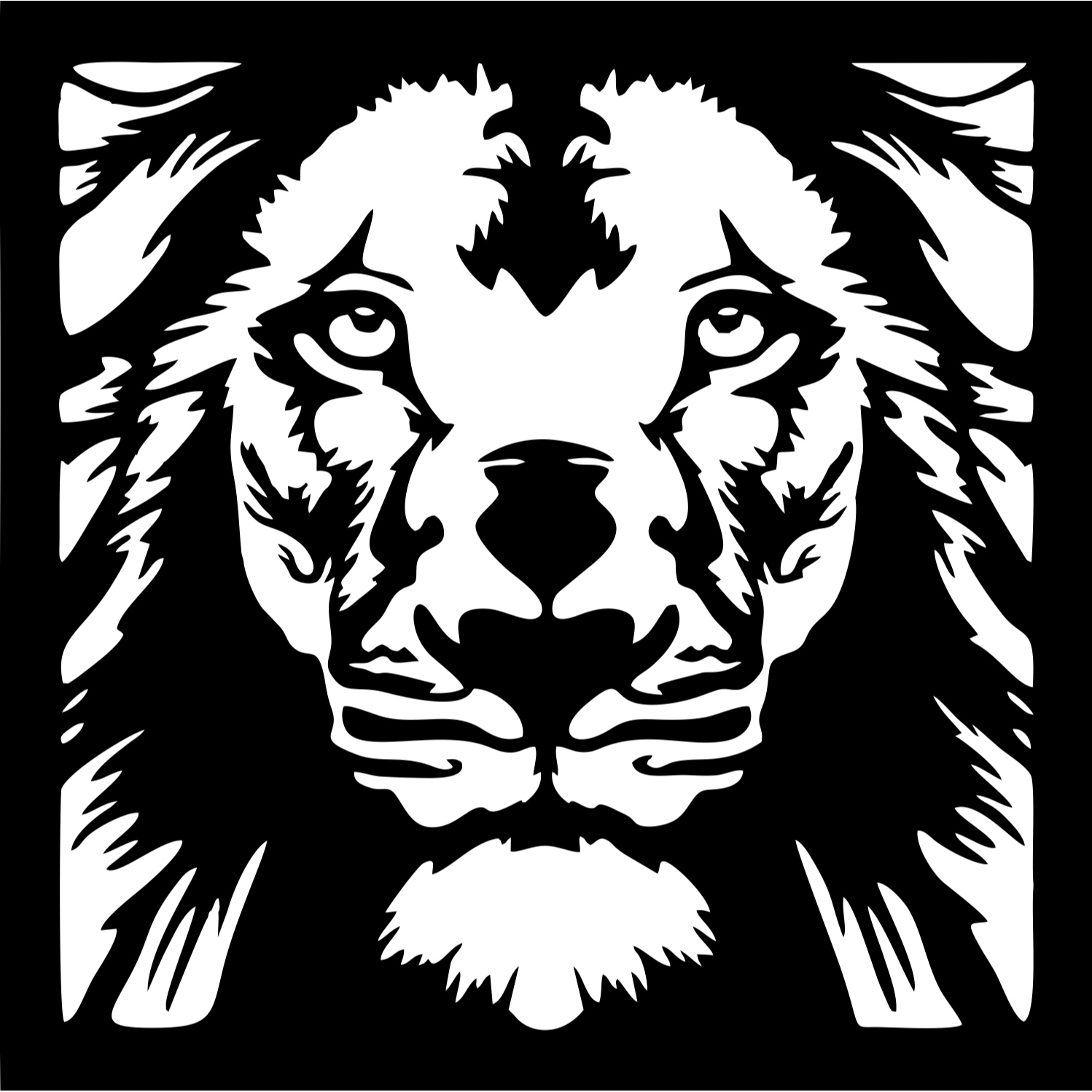 Decor perete Leu HH707 din lemn 27x27 cm