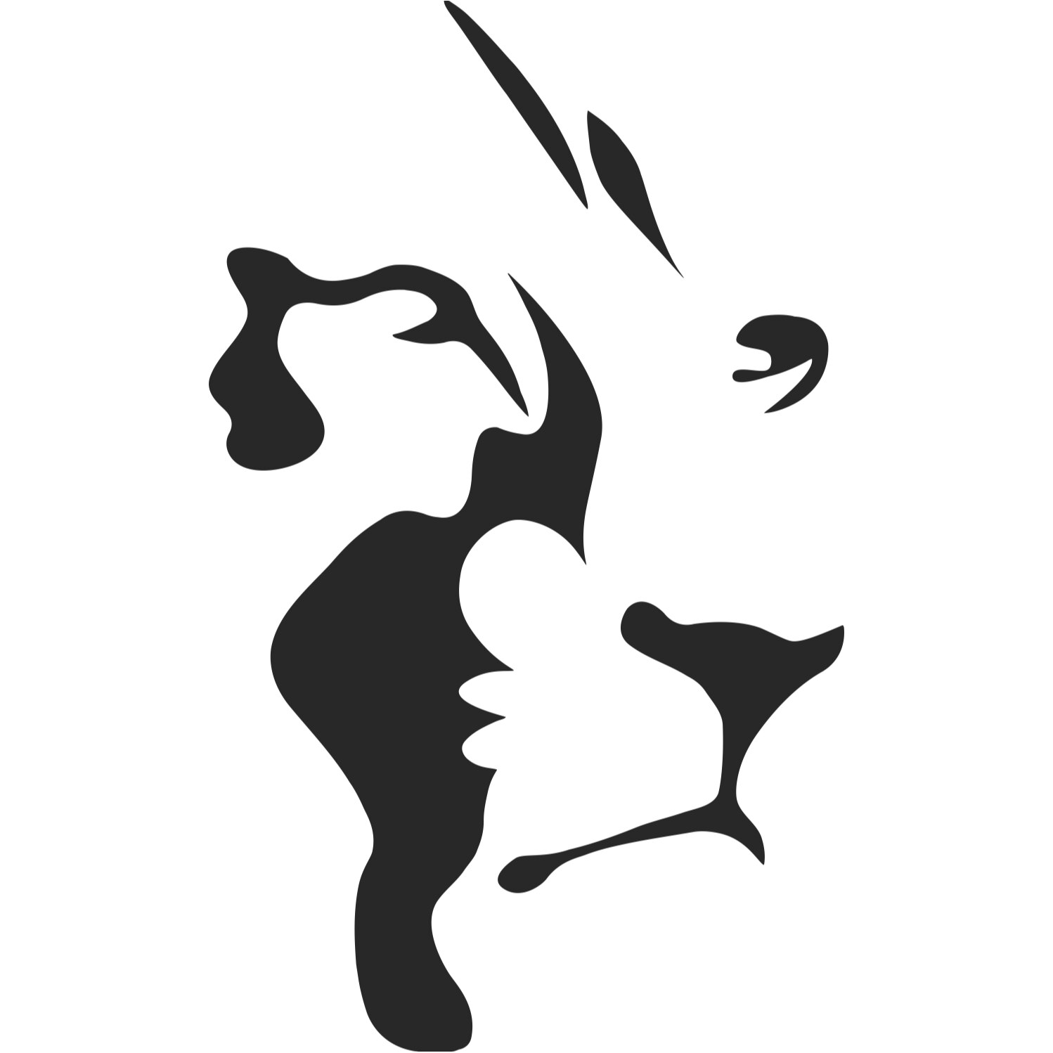 Decor perete Leu HH820 din lemn 29x47 cm