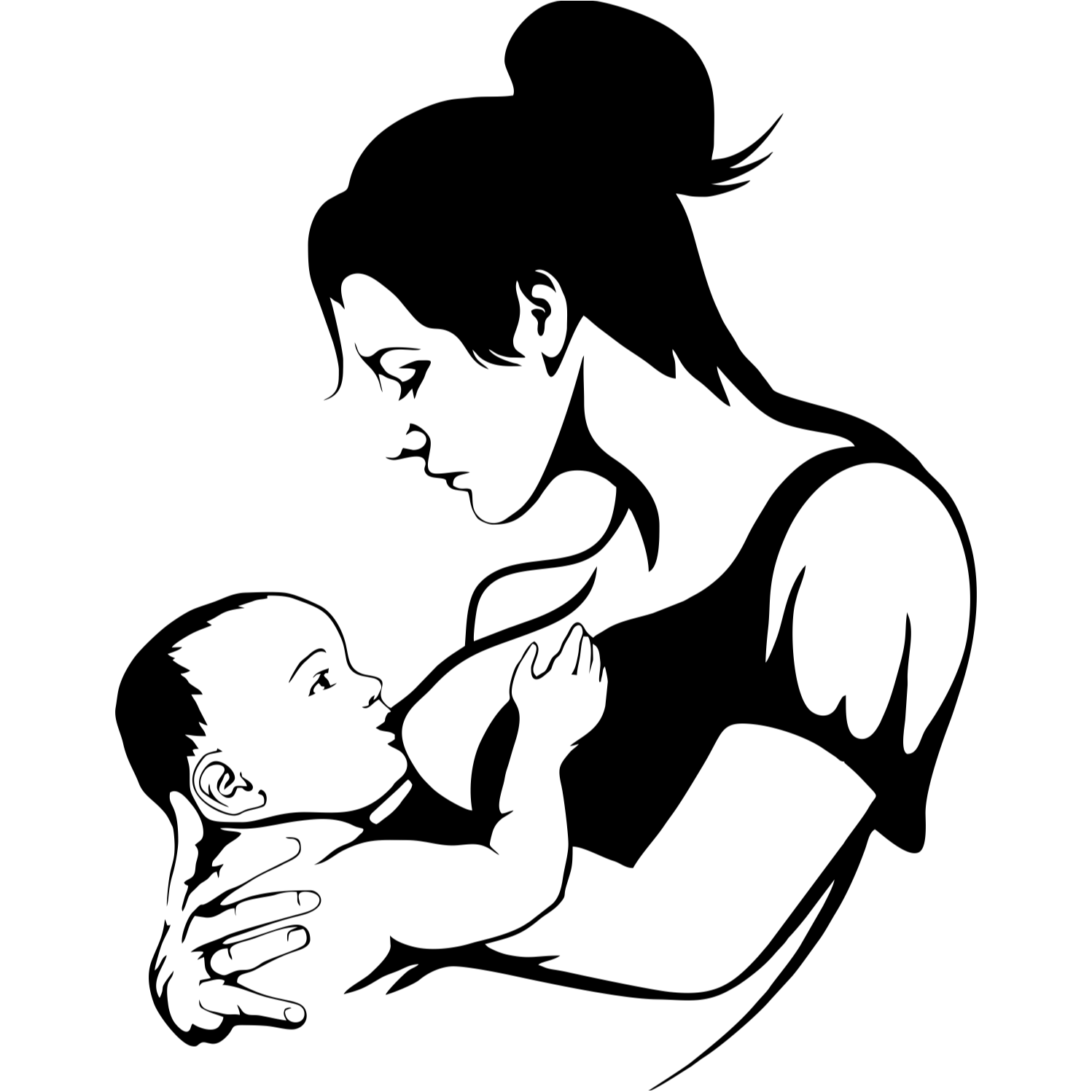 Decor perete Mama Alaptanad HH747 din lemn 27x35 cm