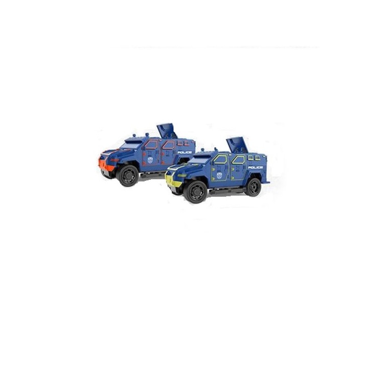 Magic Toys 3716338 RC Páncélozott távirányítós rendőrautó fényekkel 1/16 kétféle változatban