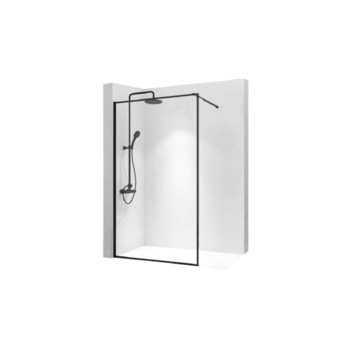 Paravan dus Rea Bler, 110 x 195 cm, negru-transparent Paravan dus Rea Bler, 110 x 195 cm, negru-transparent