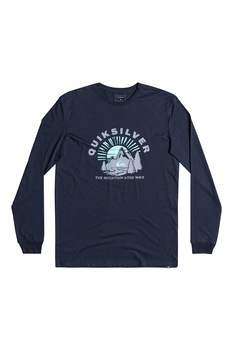 QUIKSILVER, Bluza din jerseu cu decolteu la baza gatului Mountain Side, bleumarin inchis QUIKSILVER, Bluza din jerseu cu decolteu la baza gatului Mountain Side, bleumarin inchis