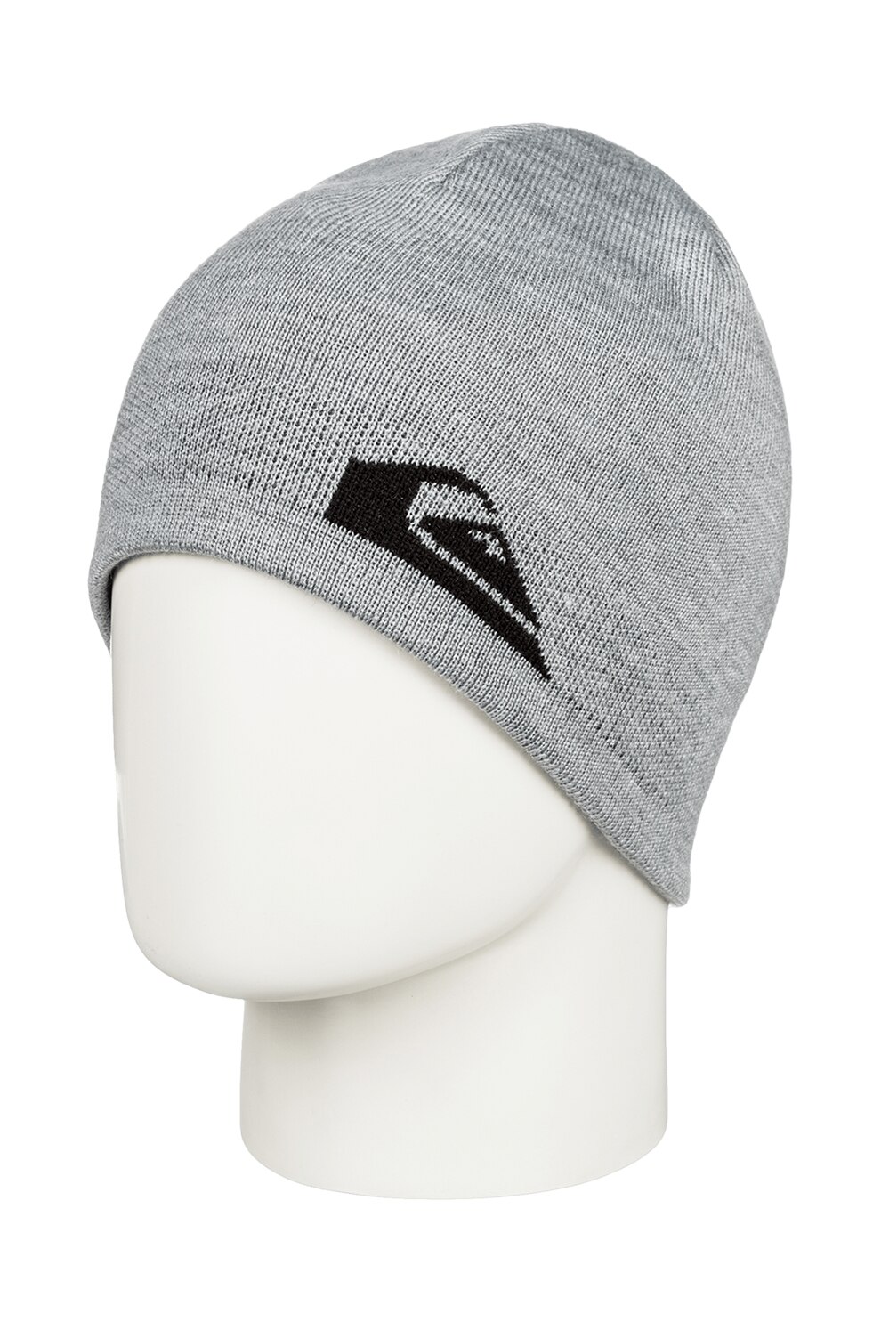 QUIKSILVER, Caciula tricotata fin cu logo, Gri