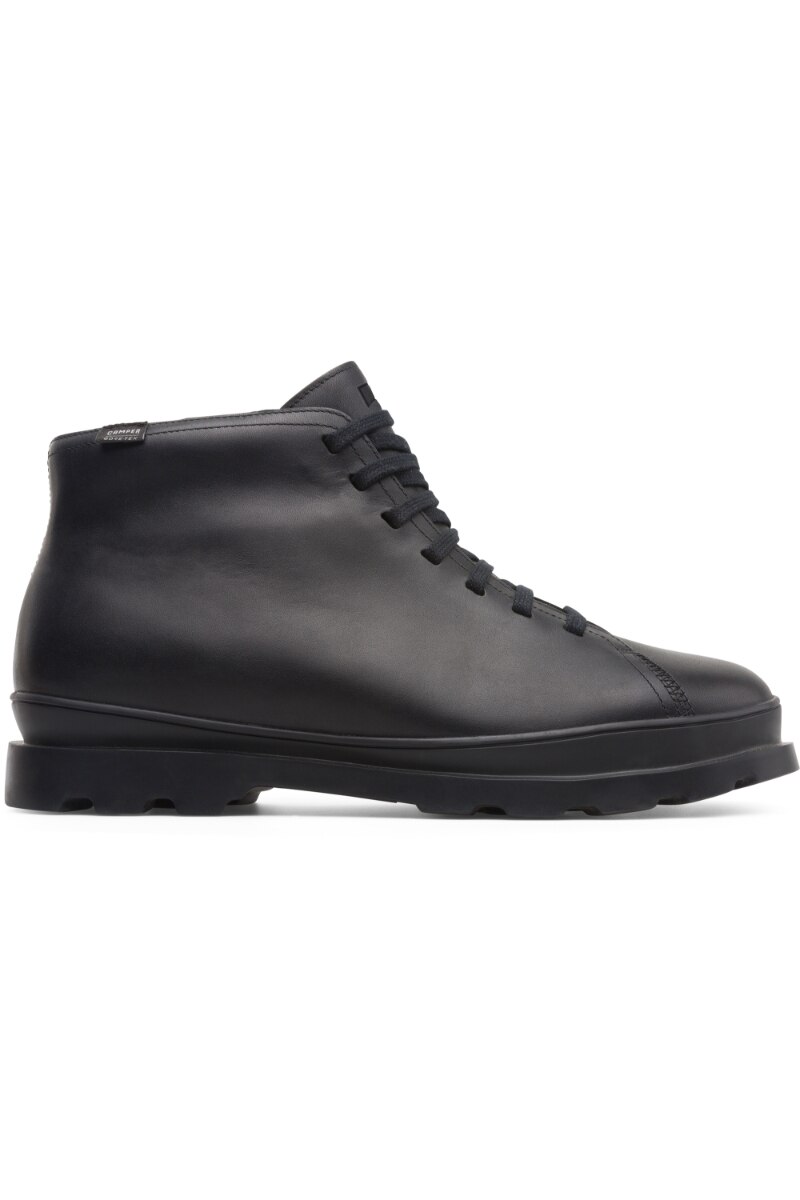 Ghete barbati Brutus, Camper, Piele naturala, Negru, Negru