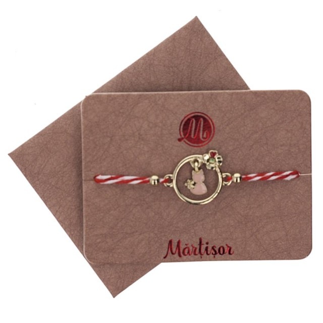 Bratara Aurie Jucausa Pisicuta Roz