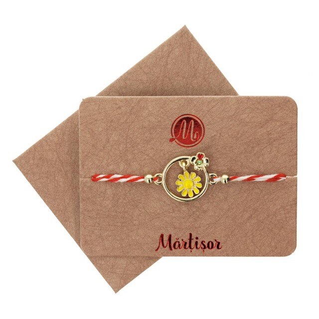 Bratara Aurie Jucausa Floricica Galbena