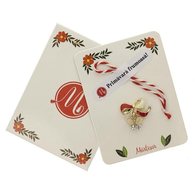 Brosa Jucausa Fluturas Bej