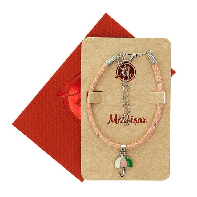 Bratara Roz cu Umbrela Roz