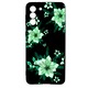 Husa de telefon, LUXO, compatibil cu Samsung Galaxy S21, model Summer Flowers cu efect fosforescent, TPU, multicolor