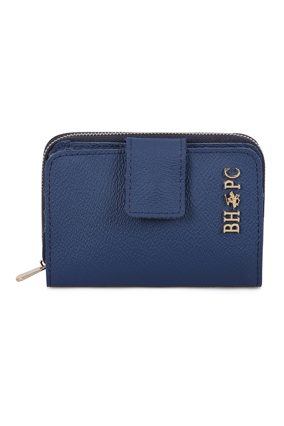 Beverly Hills Polo Club, Portofel pliabil de piele ecologica, Albastru inchis