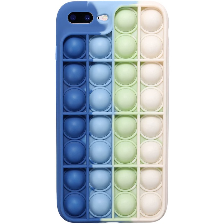 Силиконов кейс/калъф Push Pop Bubble за iPhone 7 Plus, Дизайн 4, Многоцветен