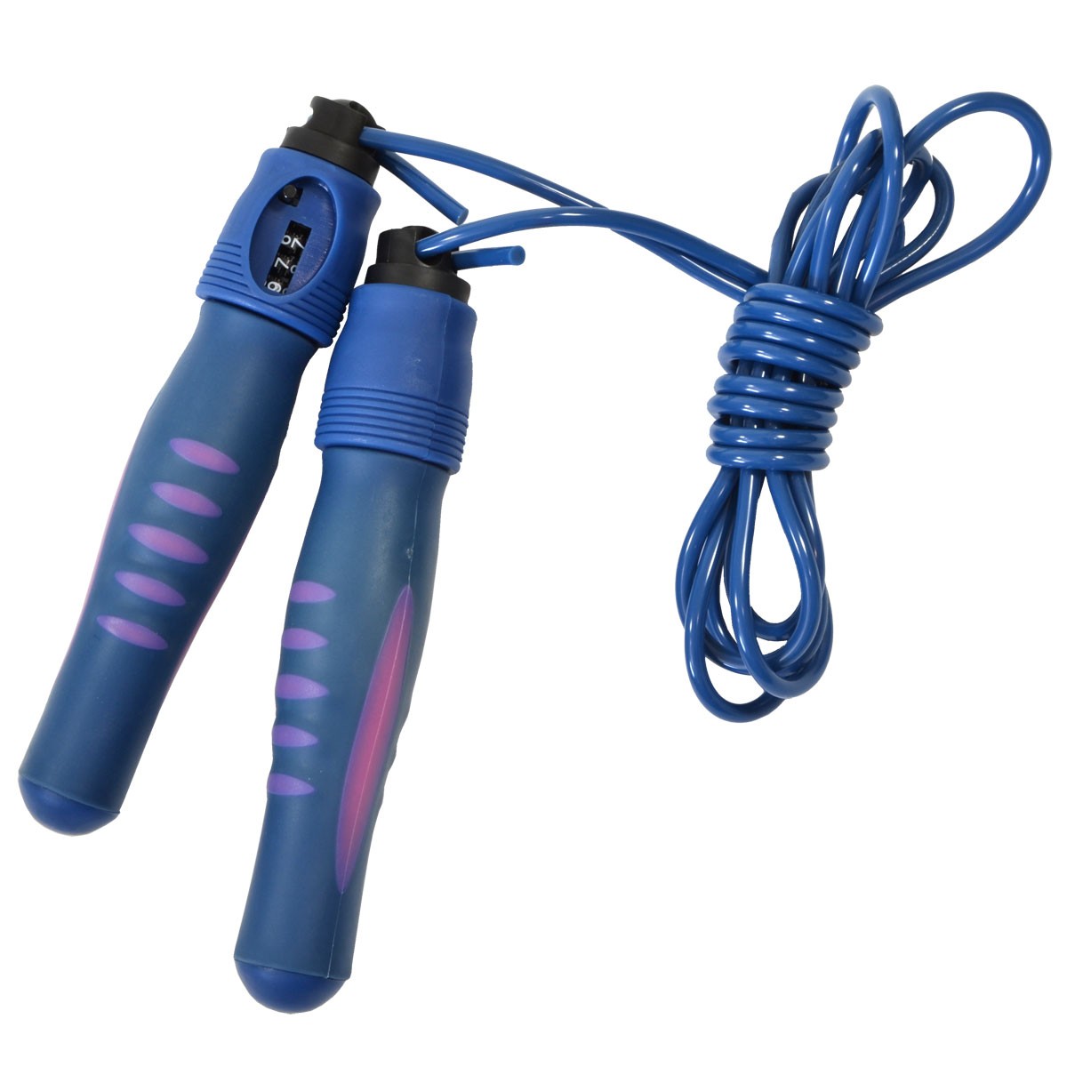 Coarda de sarit, Fitness, PVC, 270cm, Ebfit, Albastru