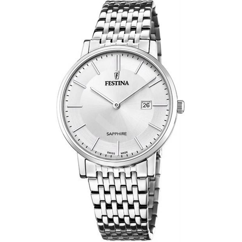 Ceas barbati Festina Swiss Made 20018/1, Otel inoxidabil, Argintiu