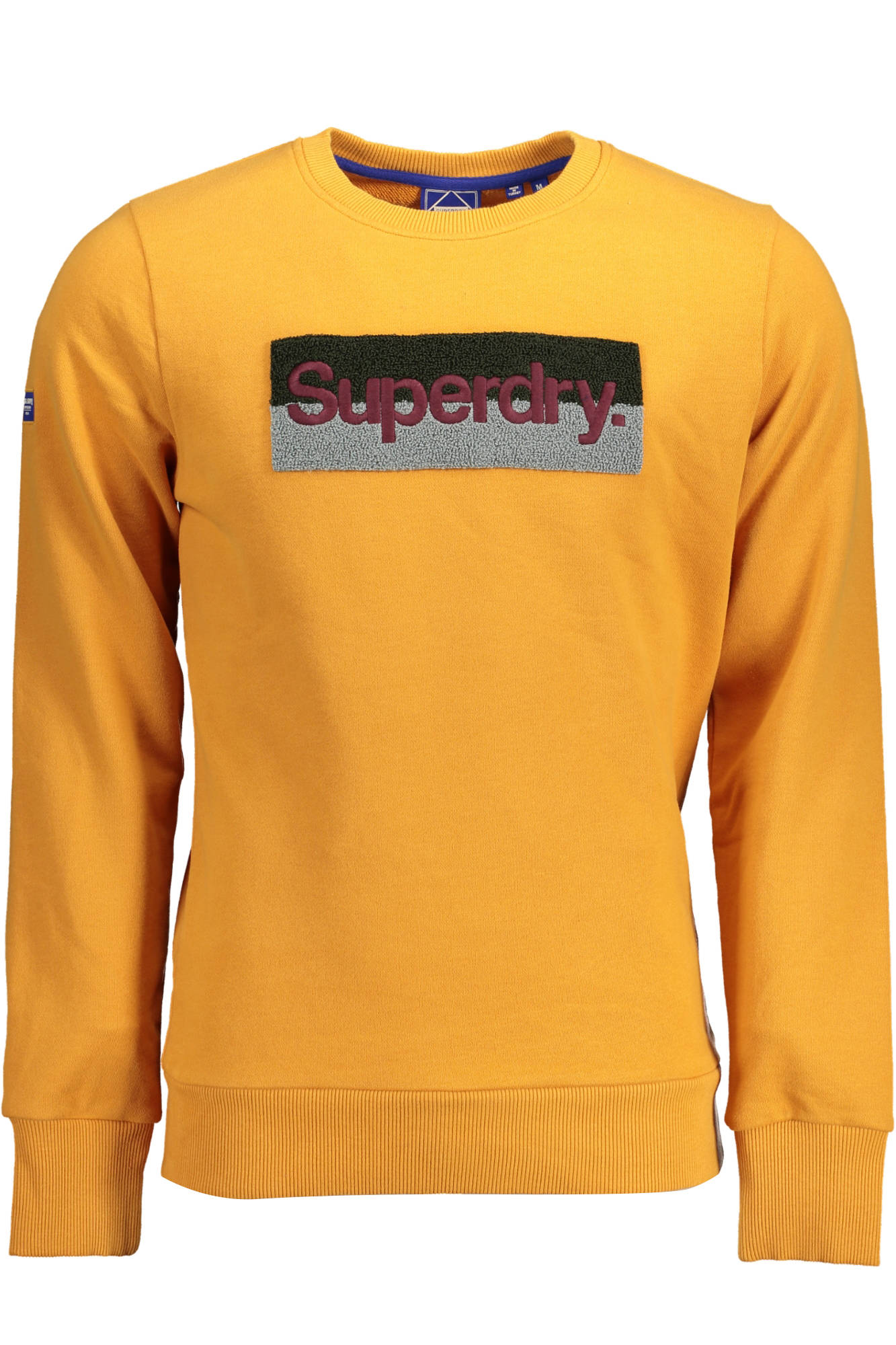 Hanorac barbat, SUPERDRY, 9105961, Logo, Negru, Portocaliu
