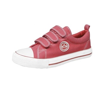 Tenisi din panza pentru fete American Club 725/16R-32, Rosu 32 EU Tenisi din panza pentru fete American Club 725/16R-32, Rosu 32 EU