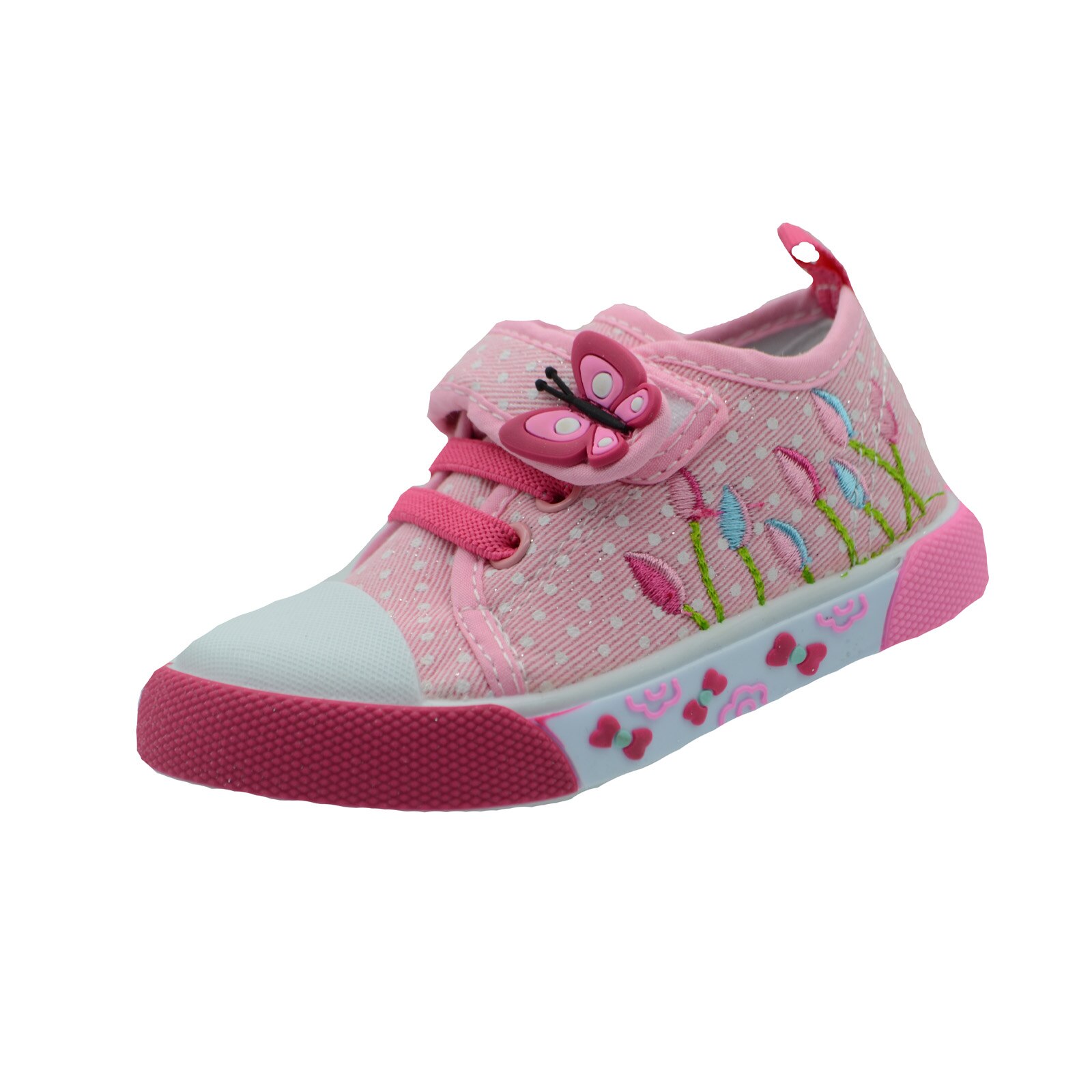 Tenisi din panza pentru fete American Club 31/21_22, Roz 54723