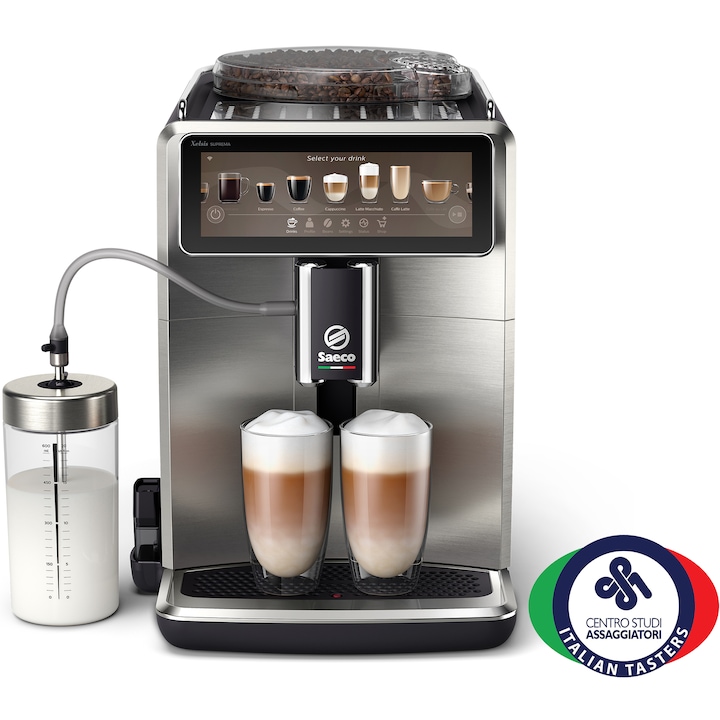 Saeco Xelsis Suprema SM8885/00 automata kávégép automata tejhabosítóval