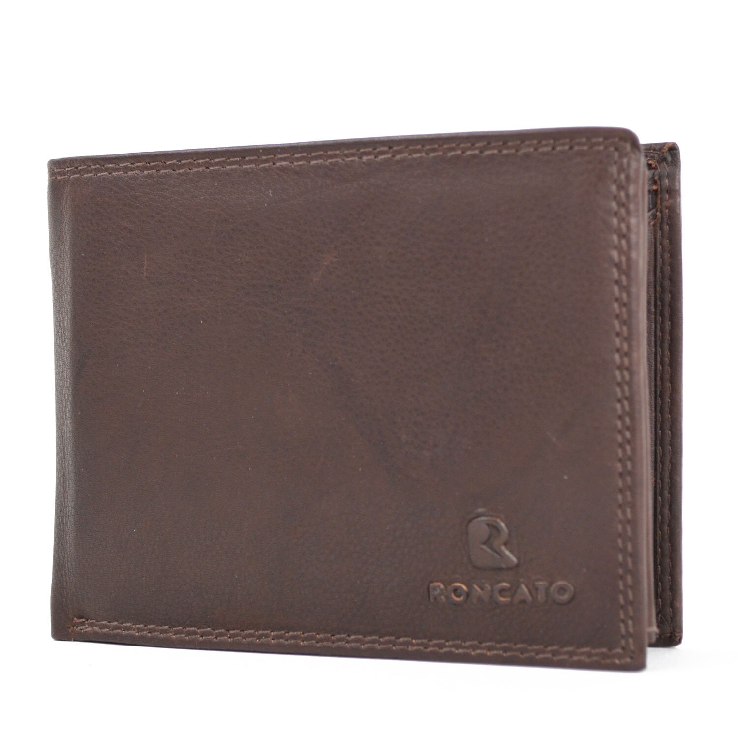 Portofel barbati Roncato PT632, piele naturala, Maro