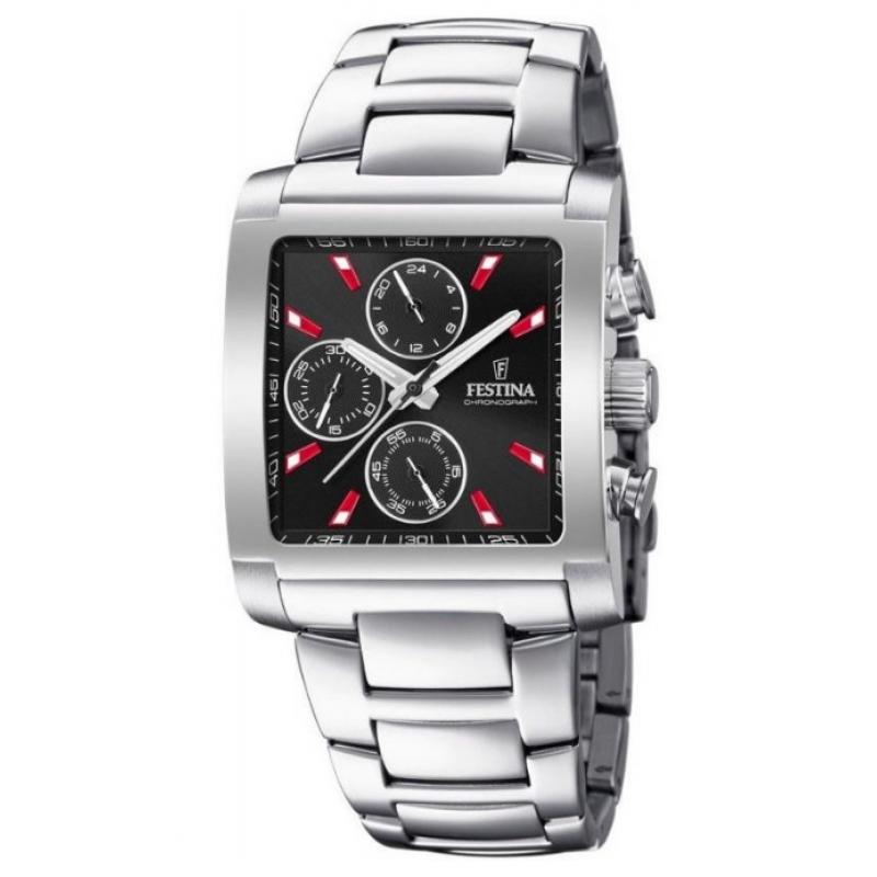 Ceas barbatesc Festina Timeless Chronograph 20423/8, Otel inoxidabil, 5 ATM, Argintiu
