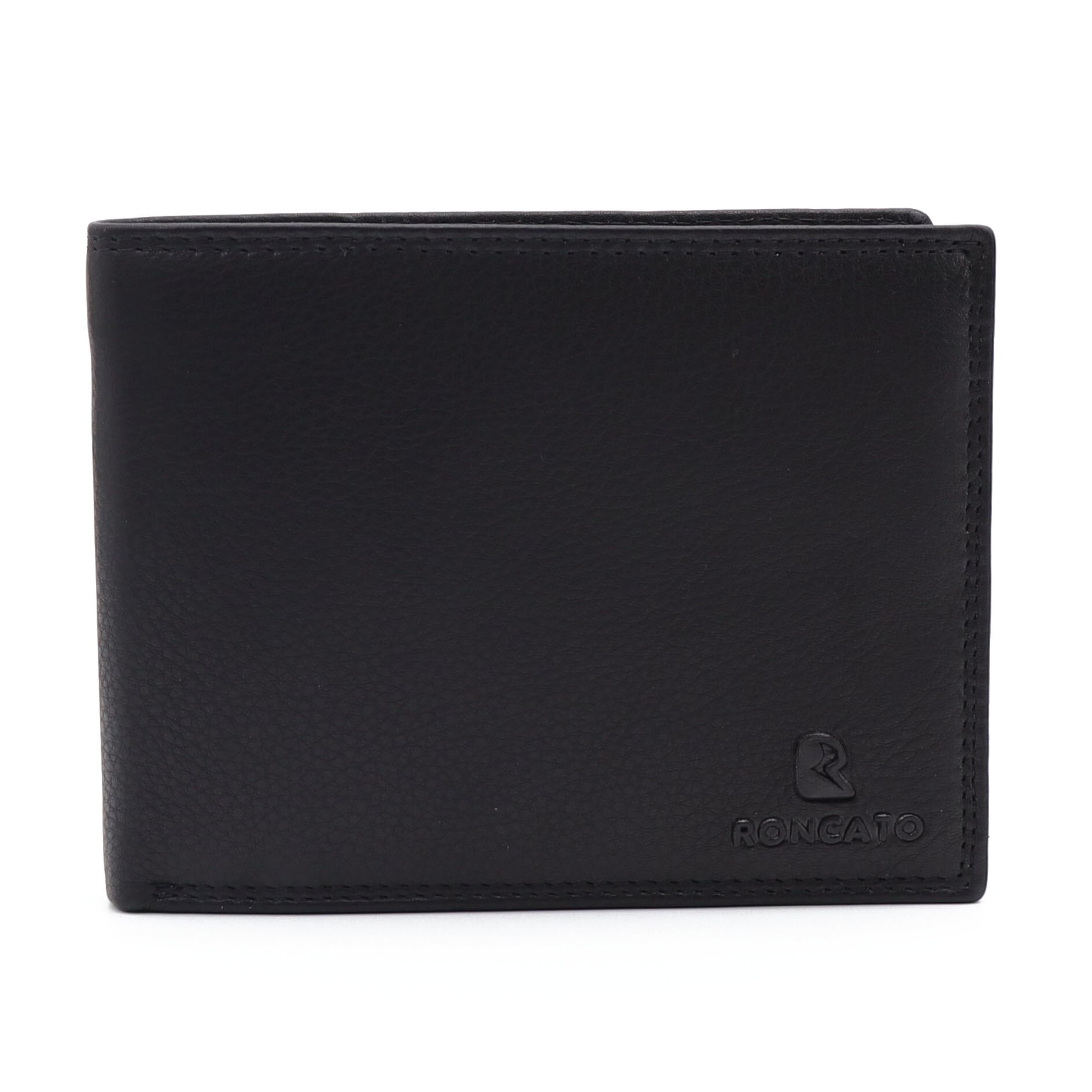 Portofel barbati Roncato PT637, piele naturala, Negru