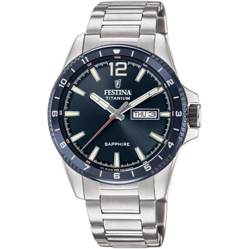 Ceas barbatesc Festina Titanium Sport 20529/2, Titan, 10 ATM, Argintiu