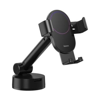 Suport auto, Baseus Simplism SUYL-JY01, Gravitational, Prindere cu ventuza pe bord sau geam, Negru, Universal, Diagonale suportate 4,6-6,5 ″ Suport auto, Baseus Simplism SUYL-JY01, Gravitational, Prindere cu ventuza pe bord sau geam, Negru, Universal, Diagonale suportate 4,6-6,5 ″