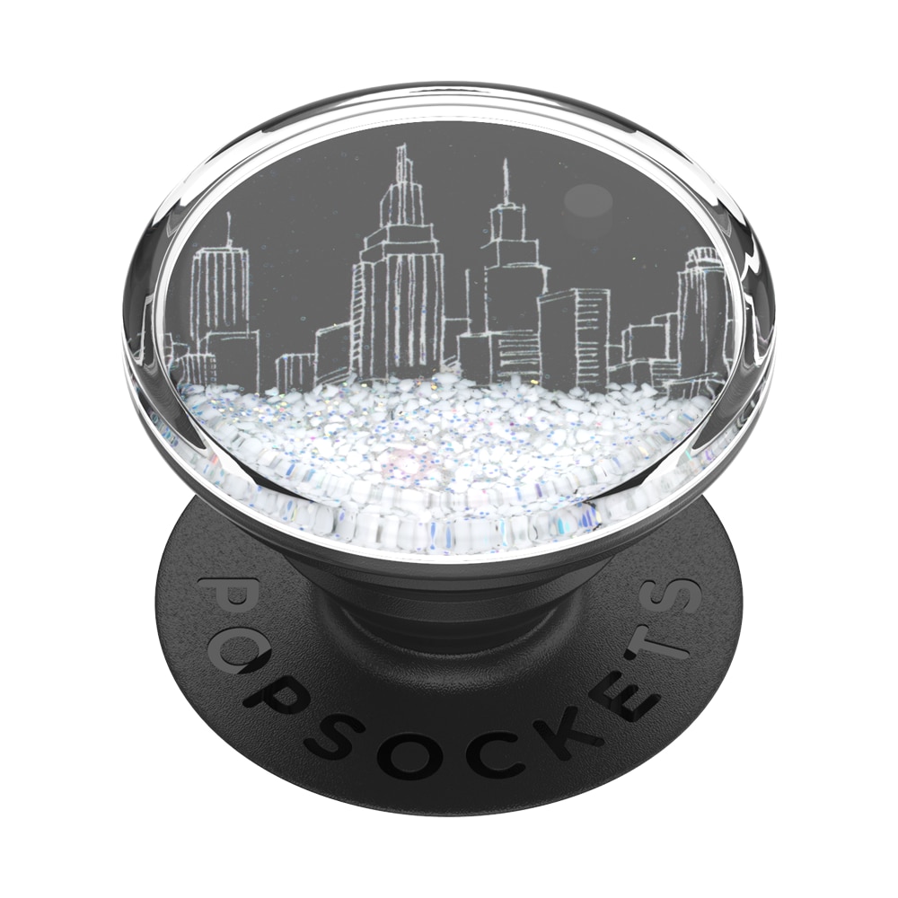 Suport universal de telefon si tableta PopSockets® ,accesoriu PopGrip Tidepool Luxe Snowglobe Cityscape