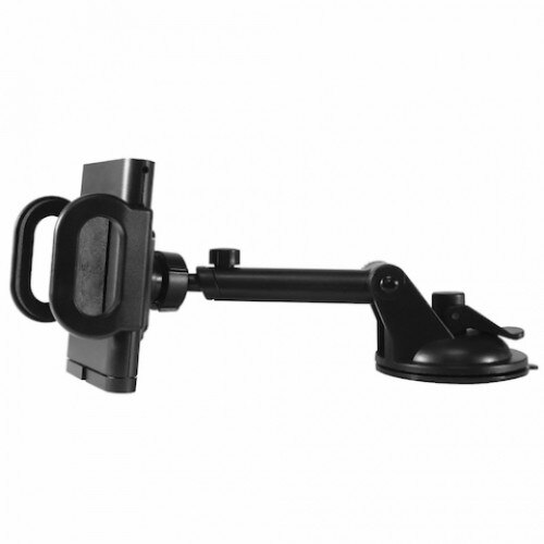 Suport auto extensibil universal pentru telefoane mobile cu o latime de 50 mm pana la 115 mm, Macally Teleholder Mount, (negru)
