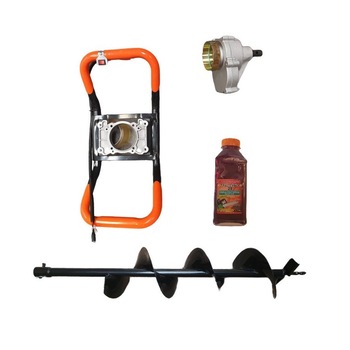 Set motocositoare Campion pentru Motoburghiu cu Burghiu 200x800 si Ulei pentru amestec rosu Set motocositoare Campion pentru Motoburghiu cu Burghiu 200x800 si Ulei pentru amestec rosu
