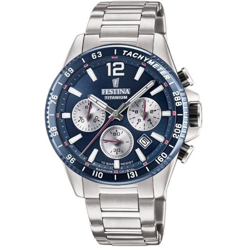 Ceas barbatesc Festina Titanium Sport 20520/2, Titan, 10 ATM, Argintiu