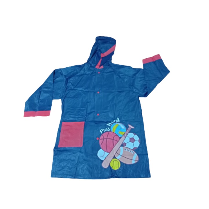 Original Deals Gyerek esőkabát, fiúknak, M-es méret, 5-7 éves korig, hossz 72 cm