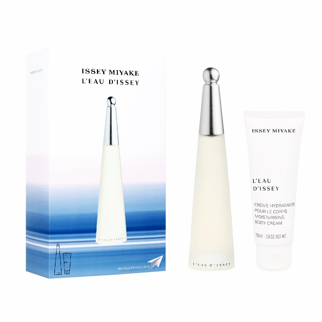 Set Issey Miyake, apa de toaleta L'eau D'issey 100ml, lotiune de corp hidratanta 75ml