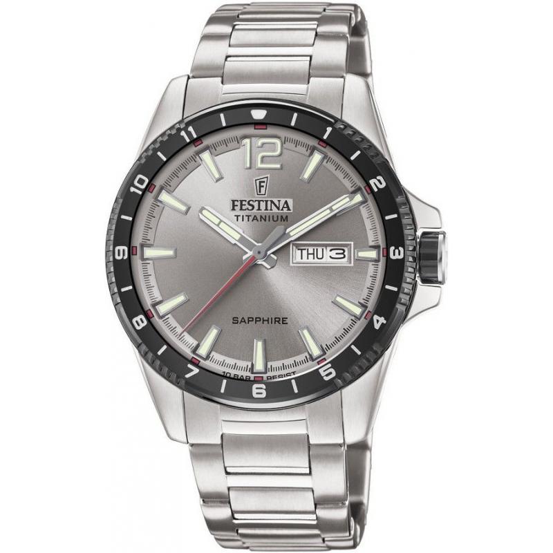 Ceas barbatesc Festina Titanium Sport 20529/3, Titan 10 ATM, Argintiu
