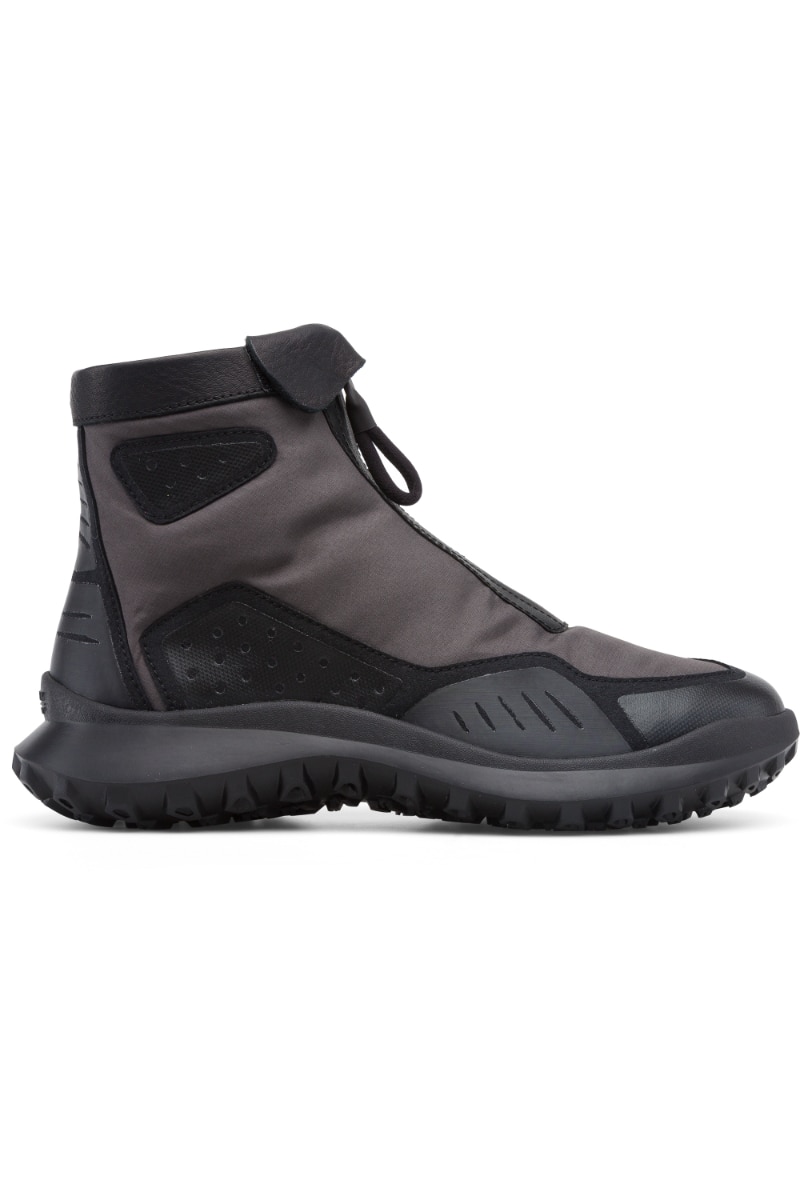 Pantofi sport Inalti Camper CRCLR, Textil/Piele naturala, Gri antracit/Negru, 41 EU
