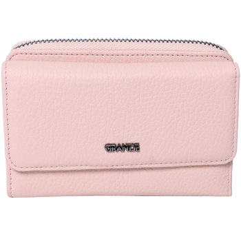 Portofel pentru dama, pliabil, din piele naturala, 2754PK roz Portofel pentru dama, pliabil, din piele naturala, 2754PK roz