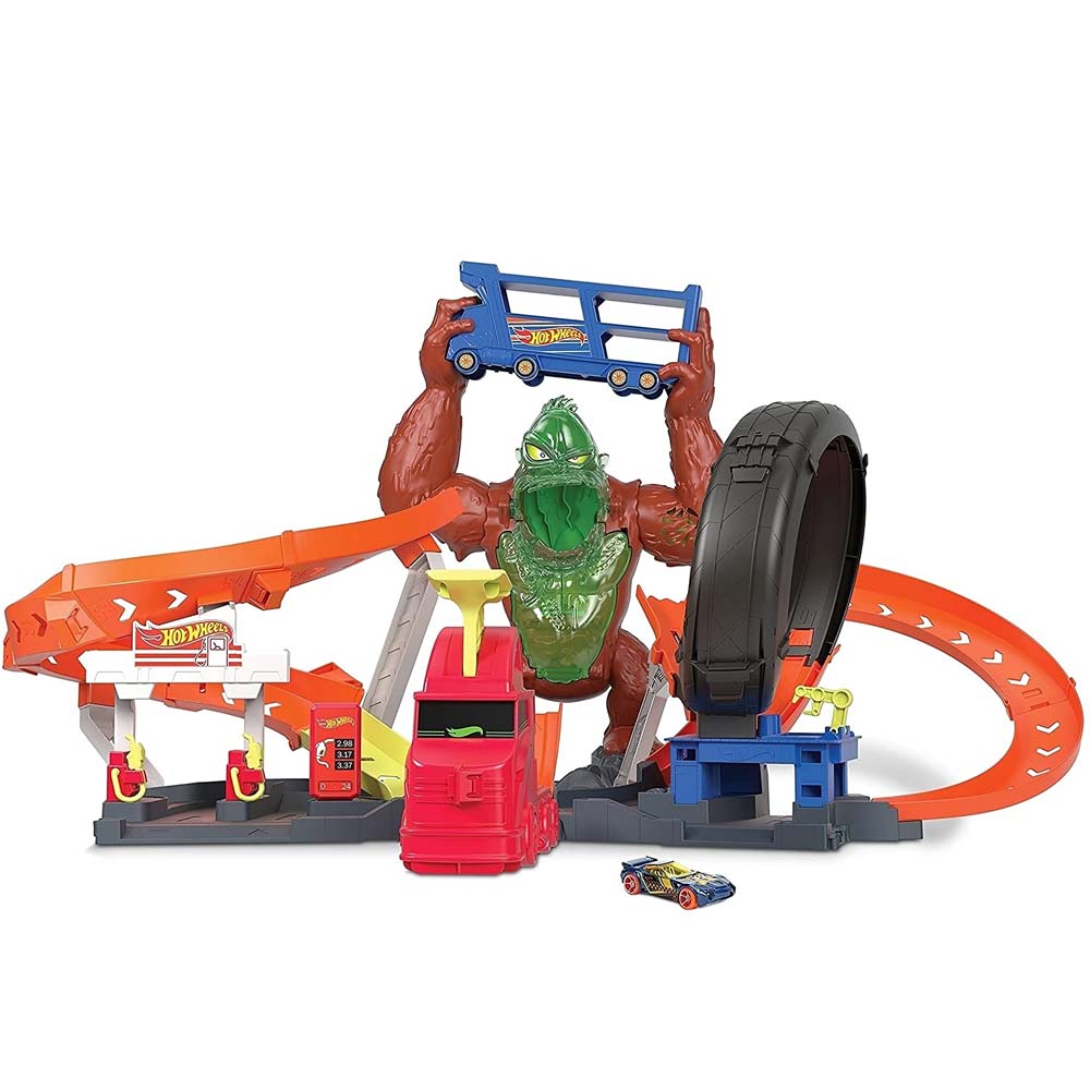 Set de joaca Hot Wheels, Gorila cu slime