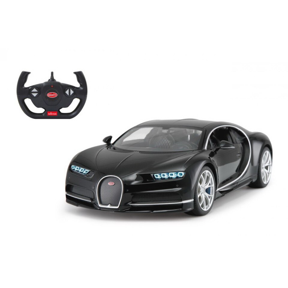 Masina Cu Telecomanda Bugatti Chiron Negru Scara 1 La 14