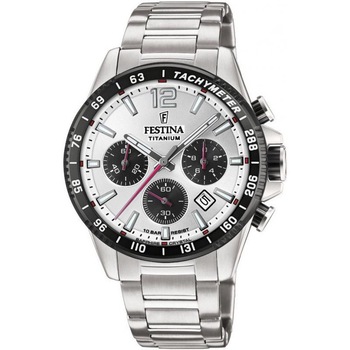 Ceas barbatesc Festina Titanium Chronograph 20520/4, Titan 10 ATM, Argintiu Ceas barbatesc Festina Titanium Chronograph 20520/4, Titan 10 ATM, Argintiu