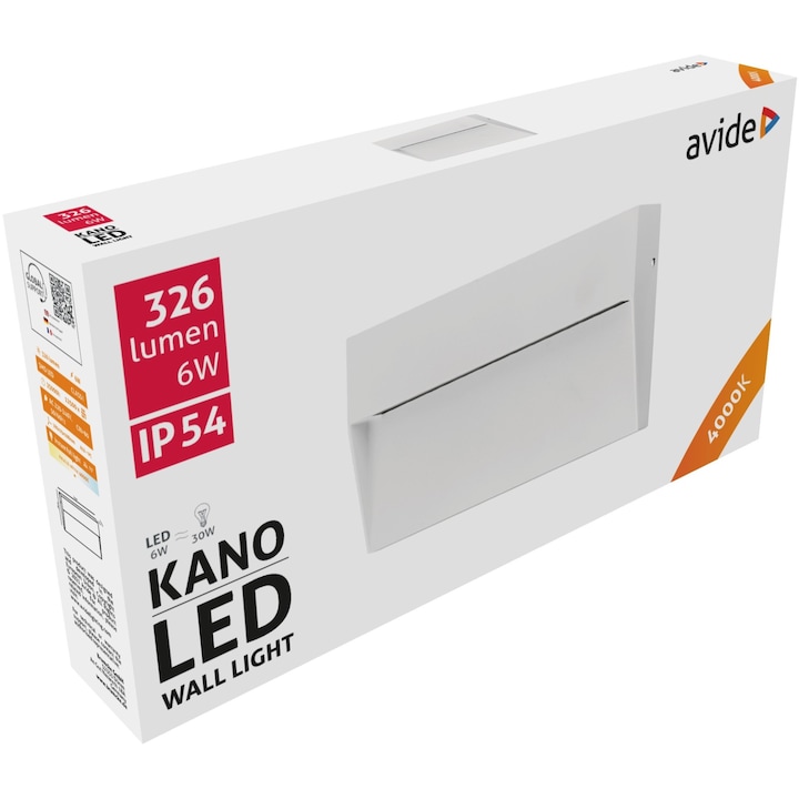 Avide kültéri lépcső lámpa Kano LED 6W NW IP54