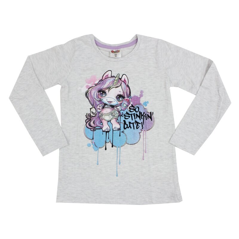 Bluza fete, Poopsie, gri