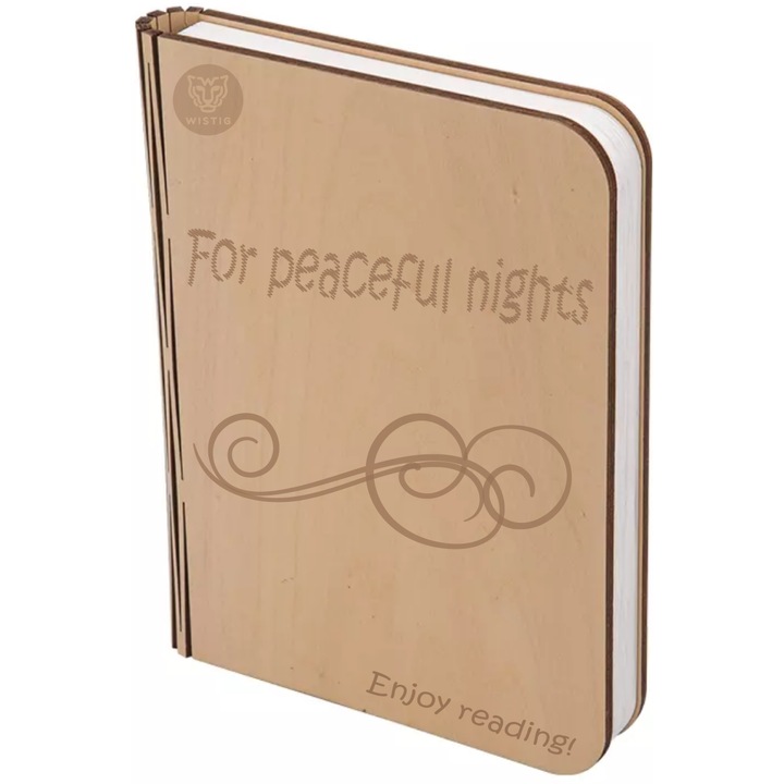 Lampa de Veghe Wistig, model carte, LED, reincarcabila - 17x14 cm