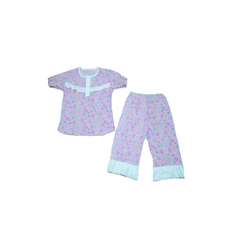 Pijama pentru fete Pifou PFP7-R-104, Roz 104 CM