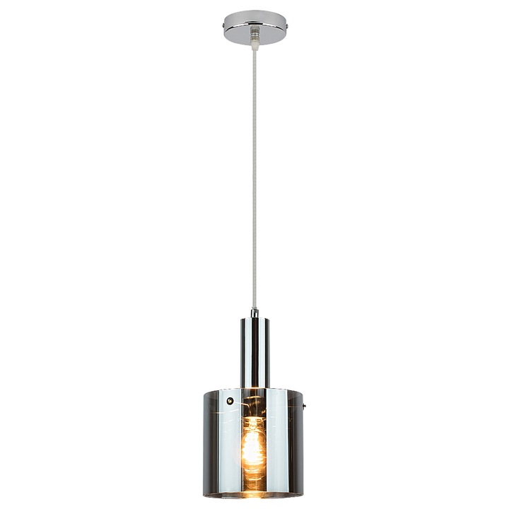 Пендел Donati Rabalux, 1xE27 max 60W, Метал, Хром, Дим, IP20