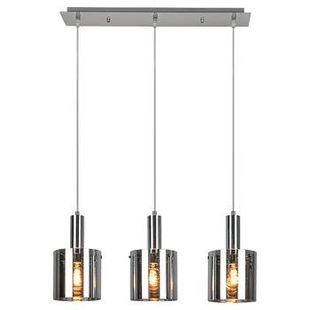 Lustra Donati Rabalux, 3xE27 max 60W, Metal, Crom, Fumuriu, IP20 Lustra Donati Rabalux, 3xE27 max 60W, Metal, Crom, Fumuriu, IP20