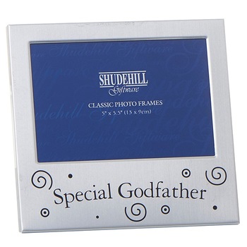 Rama foto din aluminiu Special Godfather, 14 x 13.5 cm, argintie Rama foto din aluminiu Special Godfather, 14 x 13.5 cm, argintie